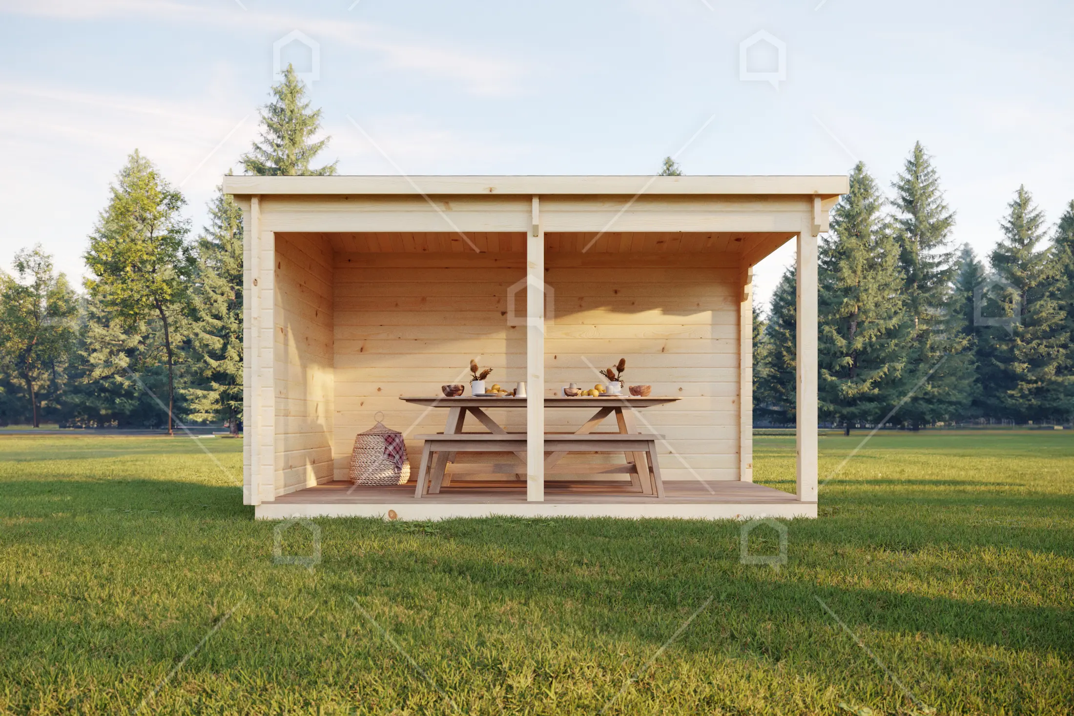 gazebo in legno